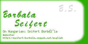 borbala seifert business card